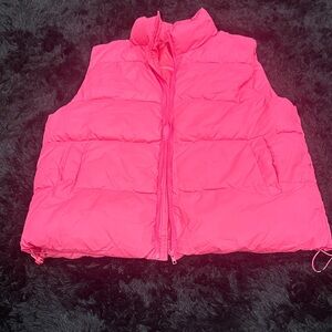 Women's Pink Puffer Vest